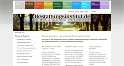Desktop Screenshot of bestattungsinstitut.de