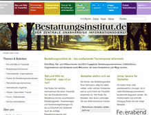 Tablet Screenshot of bestattungsinstitut.de